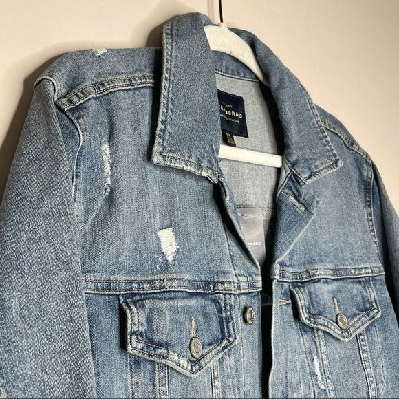 Lucky Brand Tomboy Trucker Oversized Jean Jacket - Picture 4 of 9